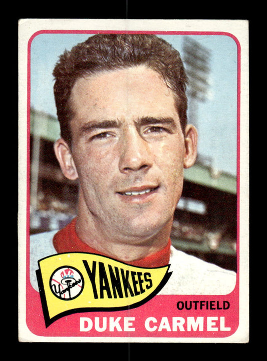 1965 Topps #261 Duke Carmel New York Yankees VG 54T10008030