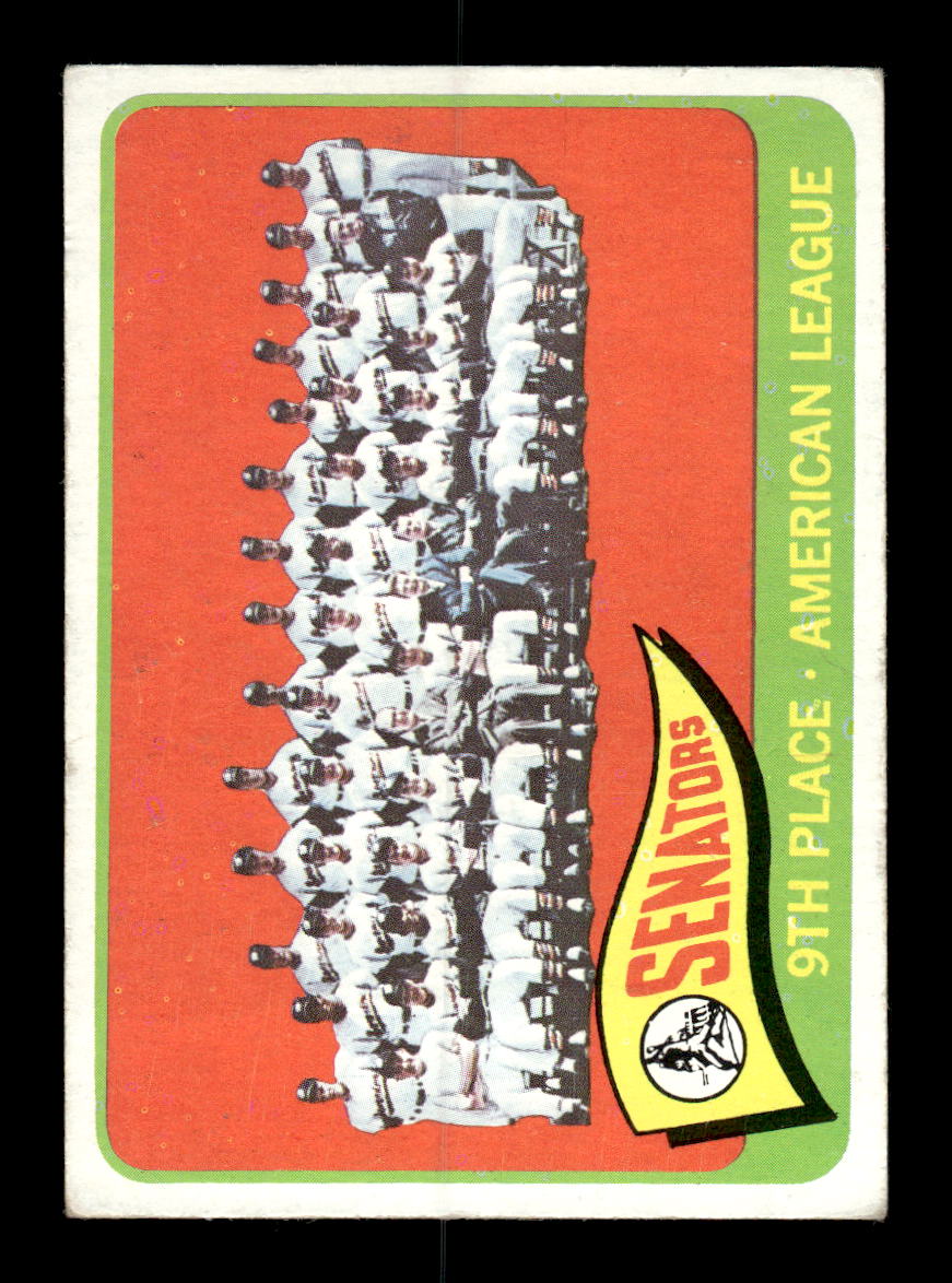 1965 Topps #267 Washington Senators Washington Senators VG 54T10008031