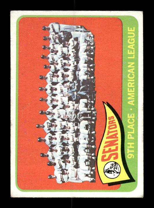 1965 Topps #267 Washington Senators Washington Senators VG 54T10008031