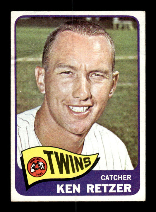 1965 Topps #278 Ken Retzer Minnesota Twins VG 54T10008035