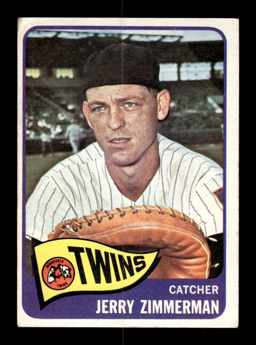 1965 Topps #299 Jerry Zimmerman Minnesota Twins VG 54T10008050