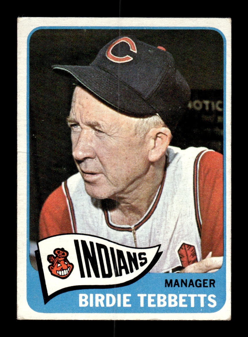 1965 Topps #301 Birdie Tebbetts Cleveland Indians VG 54T10008051