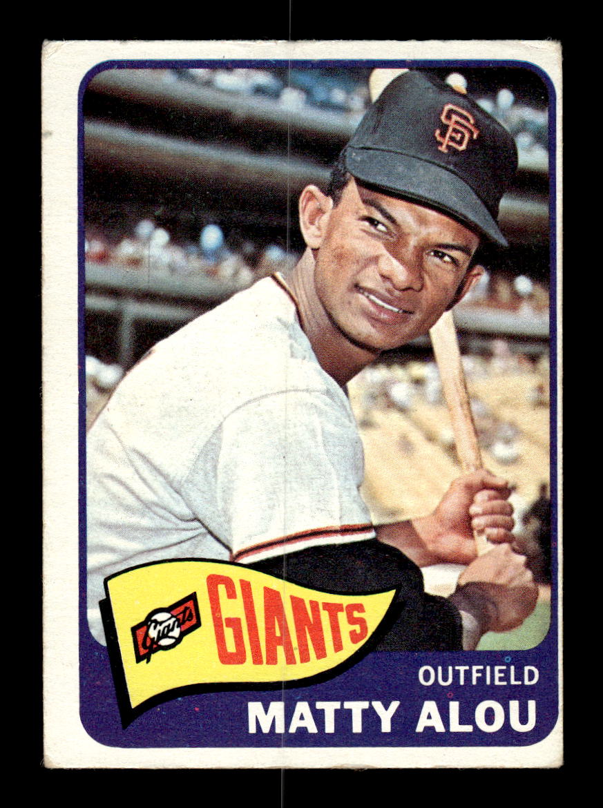 1965 Topps #318 Matty Alou San Francisco Giants VG 54T10008060