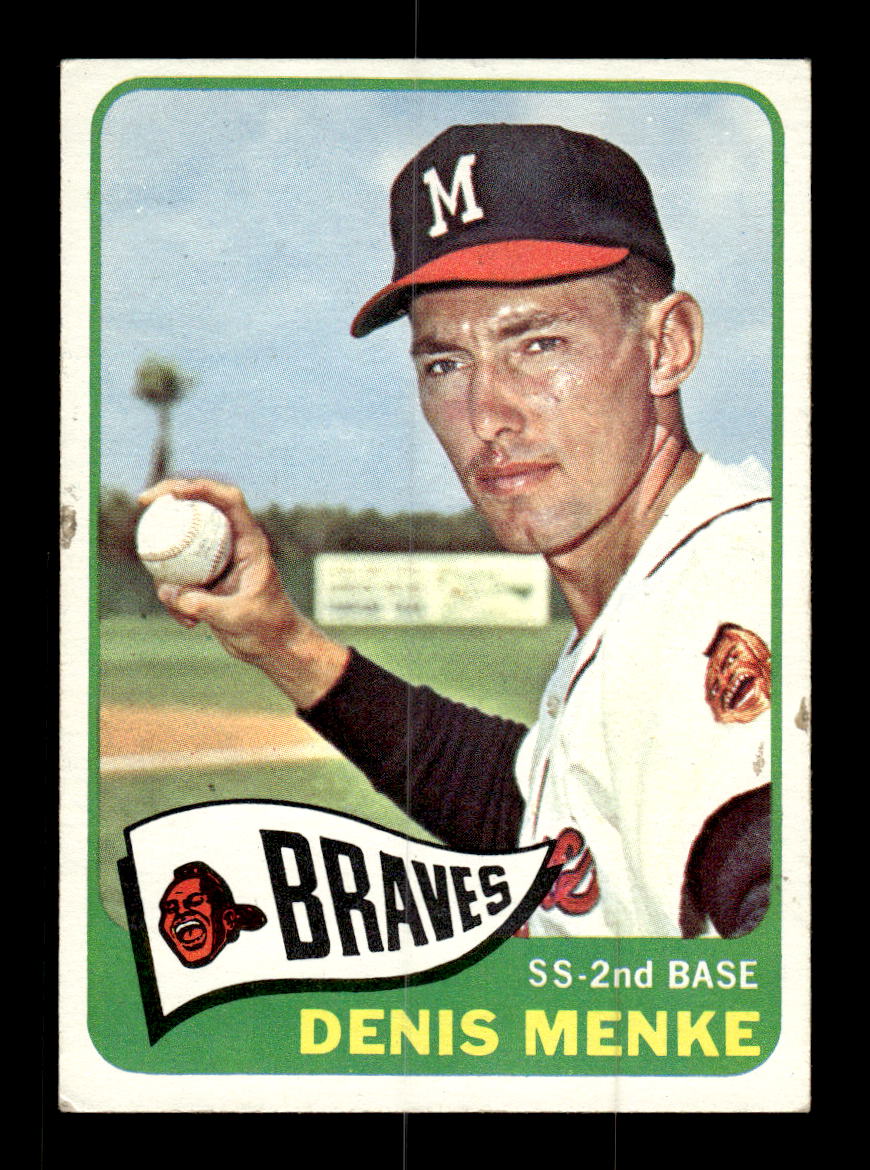 1965 Topps #327 Denis Menke Milwaukee Braves VG 54T10008064