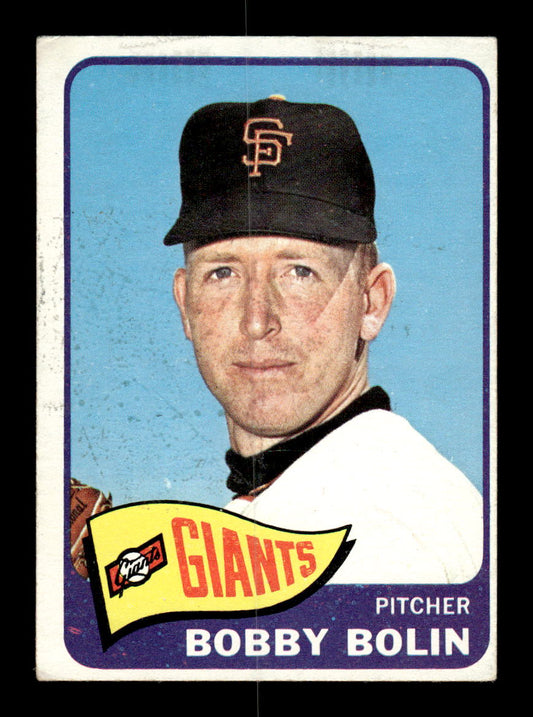 1965 Topps #341 Bobby Bolin San Francisco Giants VG 54T10008068