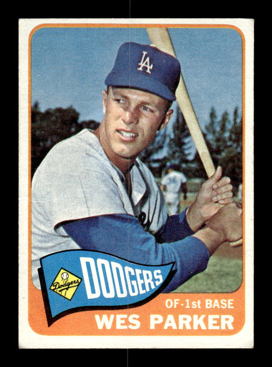 1965 Topps #344 Wes Parker Los Angeles Dodgers VG 54T10008069