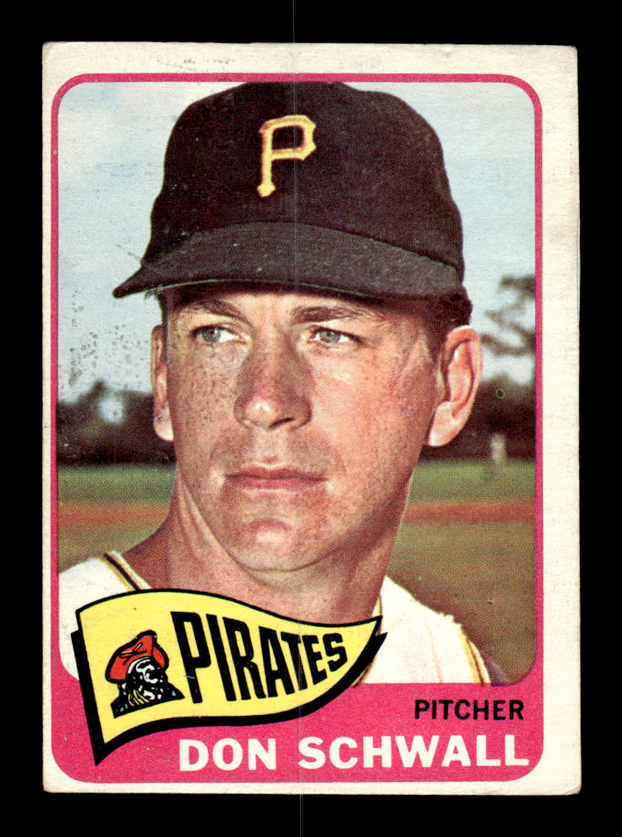 1965 Topps #362 Don Schwall Pittsburgh Pirates VG 54T10008078