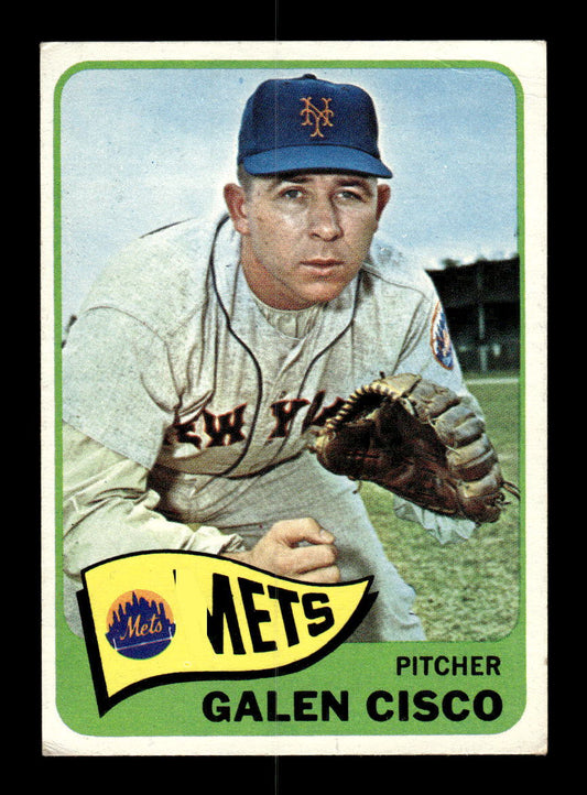 1965 Topps #364 Galen Cisco New York Mets VG 54T10008079