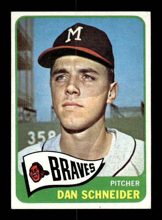 1965 Topps #366 Dan Schneider Milwaukee Braves VG 54T10008081