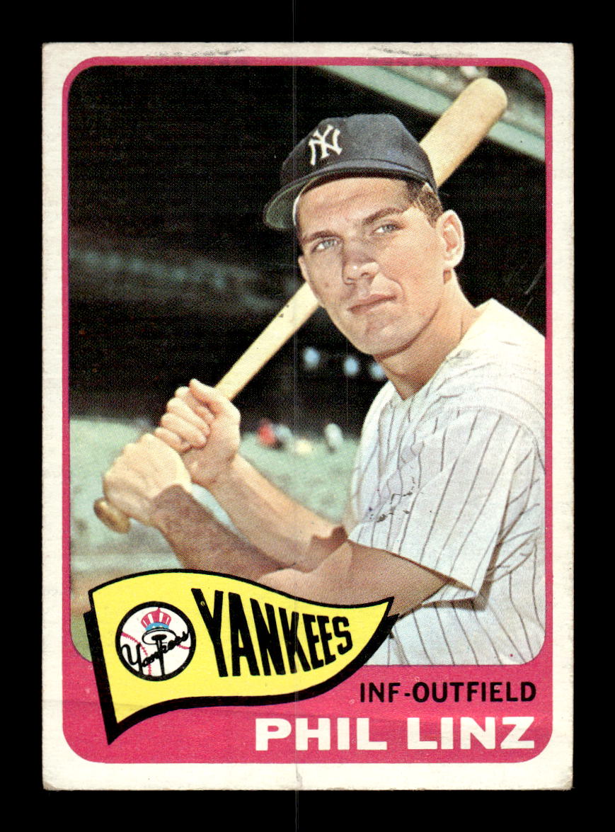 1965 Topps #369 Phil Linz New York Yankees VG 54T10008083
