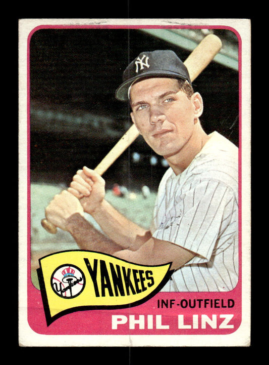1965 Topps #369 Phil Linz New York Yankees VG 54T10008083