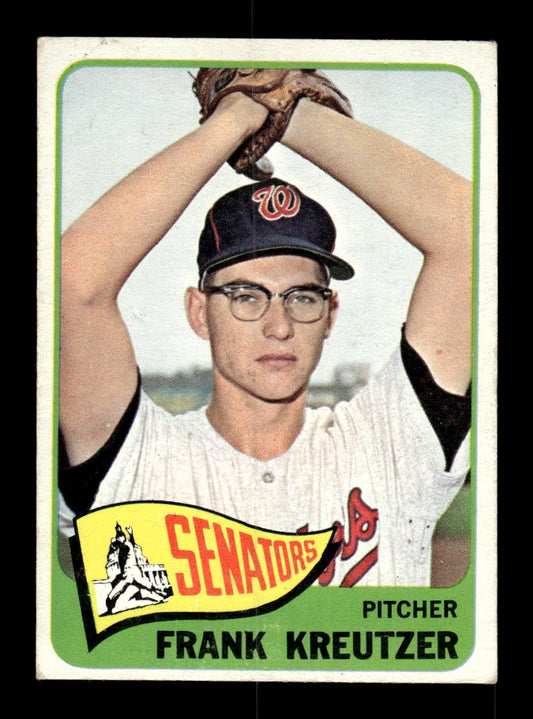 1965 Topps #371 Frank Kreutzer Washington Senators VG 54T10008085