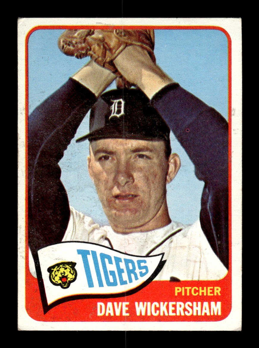 1965 Topps #375 Dave Wickersham Detroit Tigers VG 54T10008087