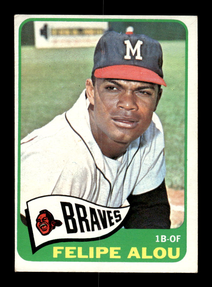 1965 Topps #383 Felipe Alou Milwaukee Braves VG 54T10008090