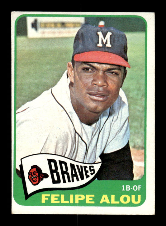 1965 Topps #383 Felipe Alou Milwaukee Braves VG 54T10008090