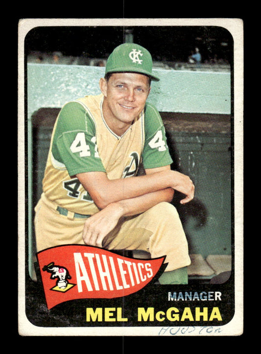 1965 Topps #391 Mel McGaha Kansas City Athletics Poor 54T10008091