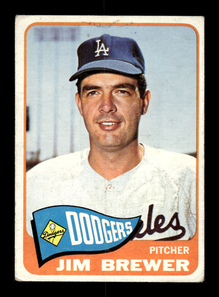 1965 Topps #416 Jim Brewer Los Angeles Dodgers VG 54T10008101