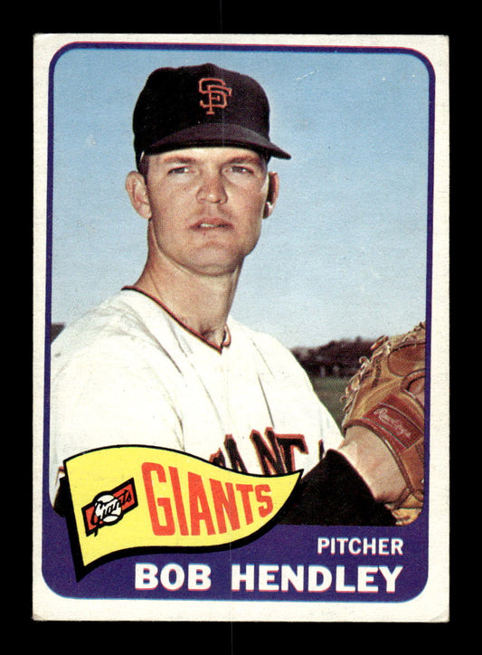 1965 Topps #444 Bob Hendley San Francisco Giants VG 54T10008119