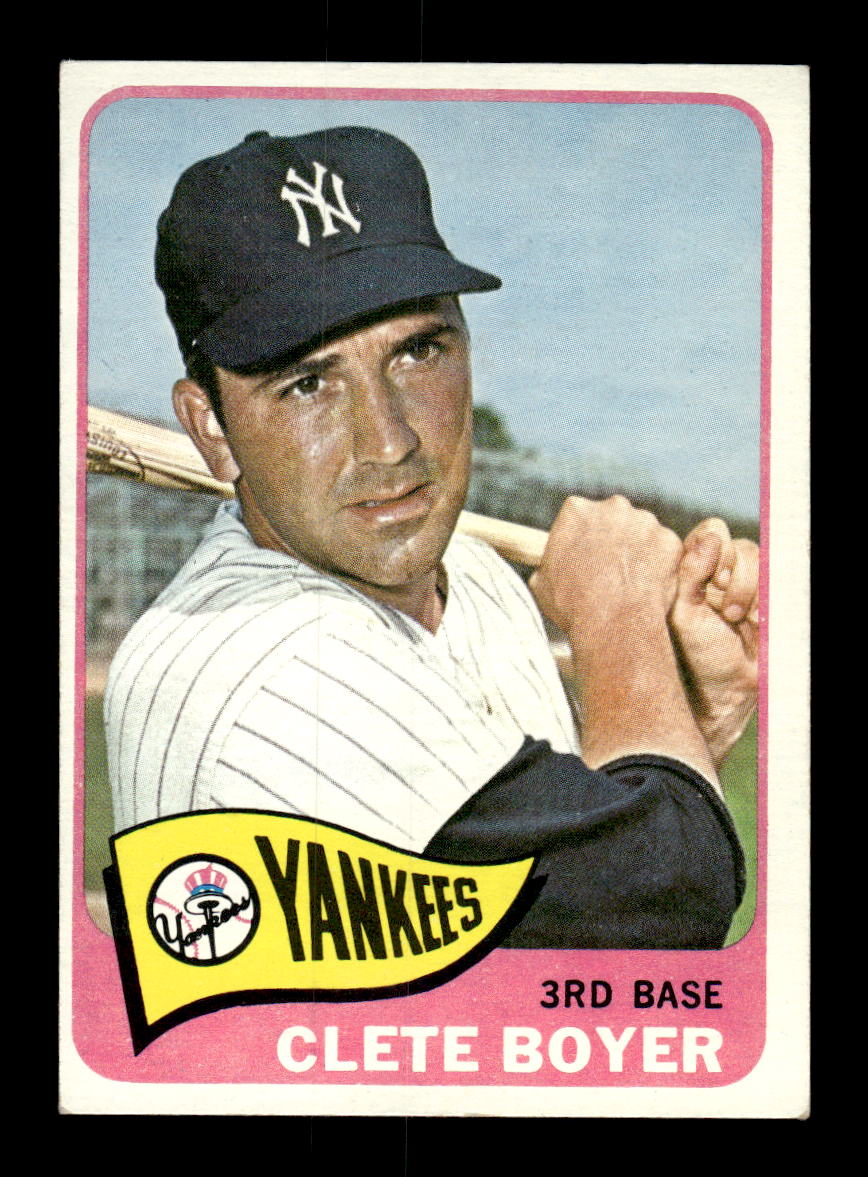 1965 Topps #475 Clete Boyer New York Yankees VG 54T10008129