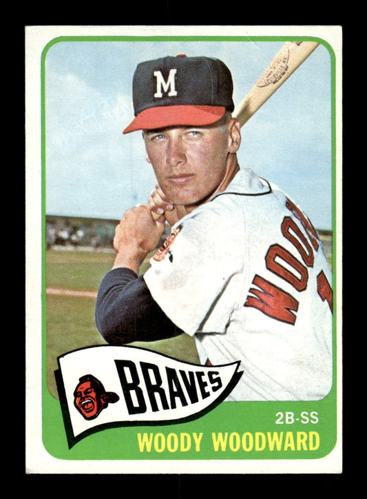 1965 Topps #487 Woody Woodward Milwaukee Braves VG 54T10008133
