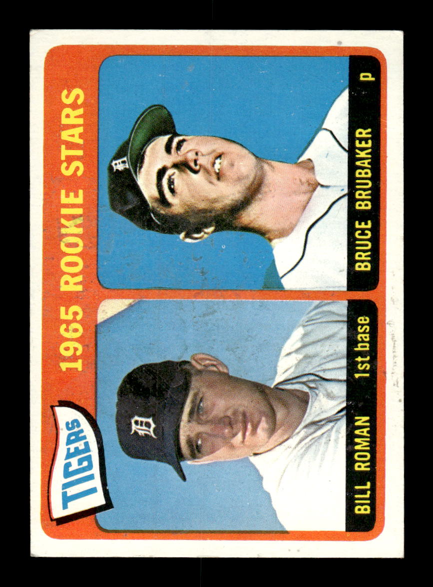 1965 Topps #493 Tigers 1965 Rookie Stars Roman Brubaker VG 54T10008135