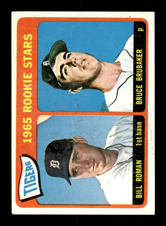 1965 Topps #493 Tigers 1965 Rookie Stars Roman Brubaker VG 54T10008135