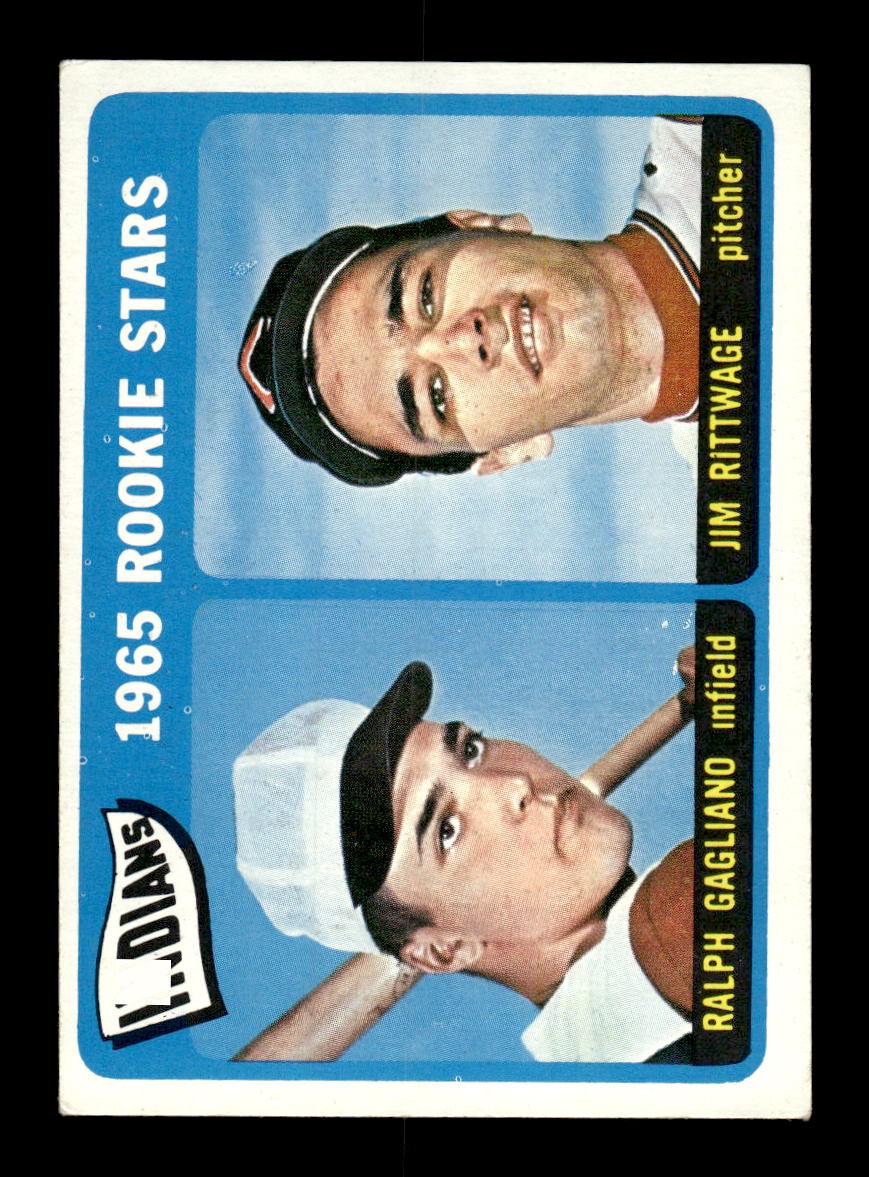 1965 Topps #501 Indians 1965 Rookie Stars Gagliano Rittwage VG 54T10008140