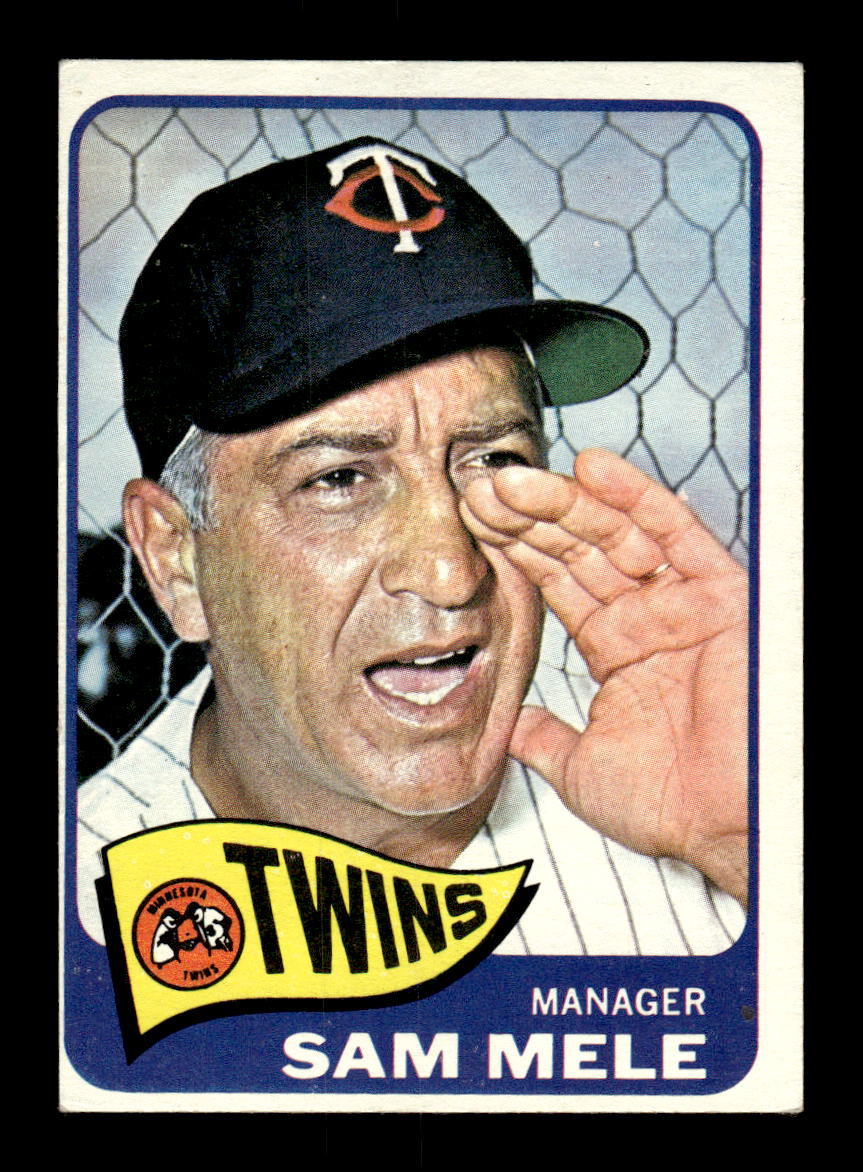 1965 Topps #506 Sam Mele Minnesota Twins VG 54T10008145