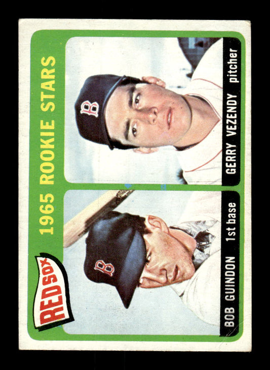 1965 Topps #509 Red Sox 1965 Rookie Stars Guindon Vezendy VG 54T10008147