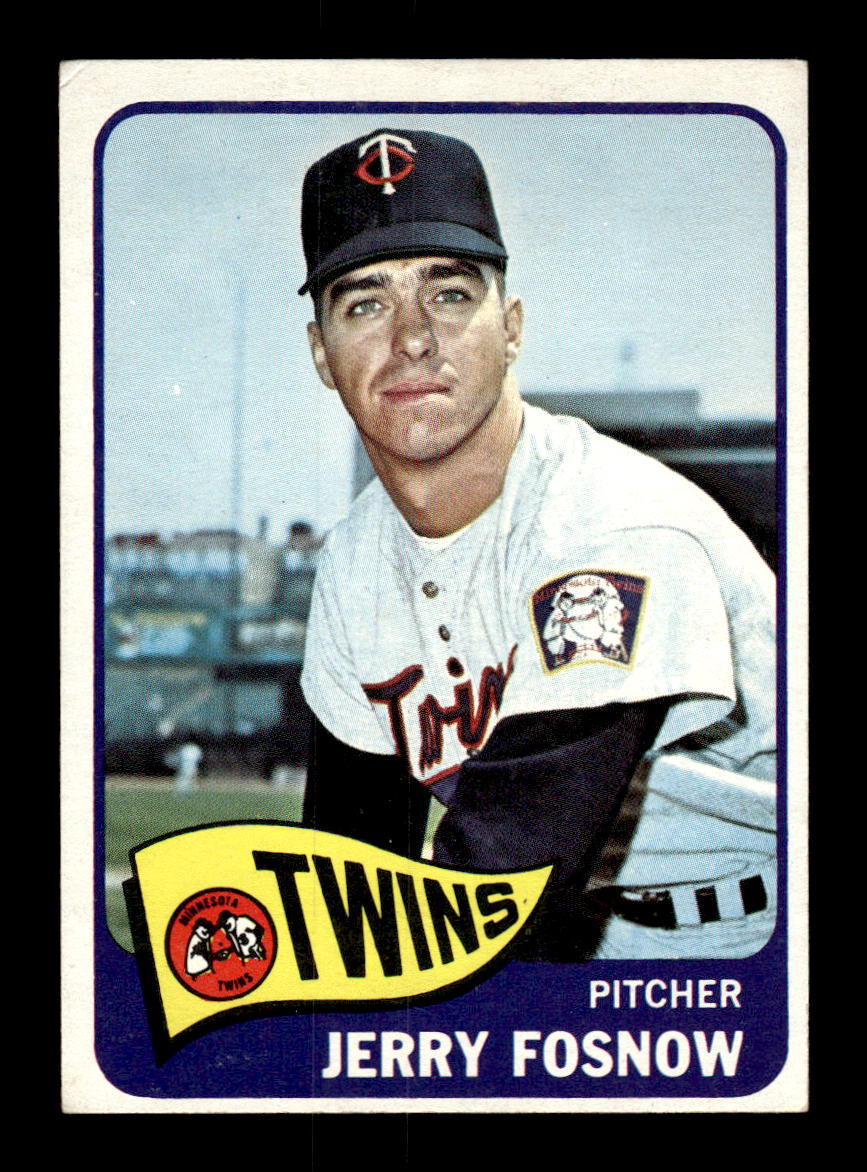 1965 Topps #529 Jerry Fosnow Minnesota Twins VG 54T10008150