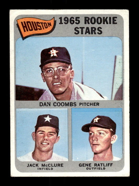 1965 Topps #553 Houston Rookie Stars Coombs McClure Ratliff VG 54T10008155