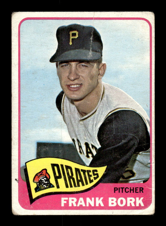 1965 Topps #592 Frank Bork Pittsburgh Pirates VG 54T10008163