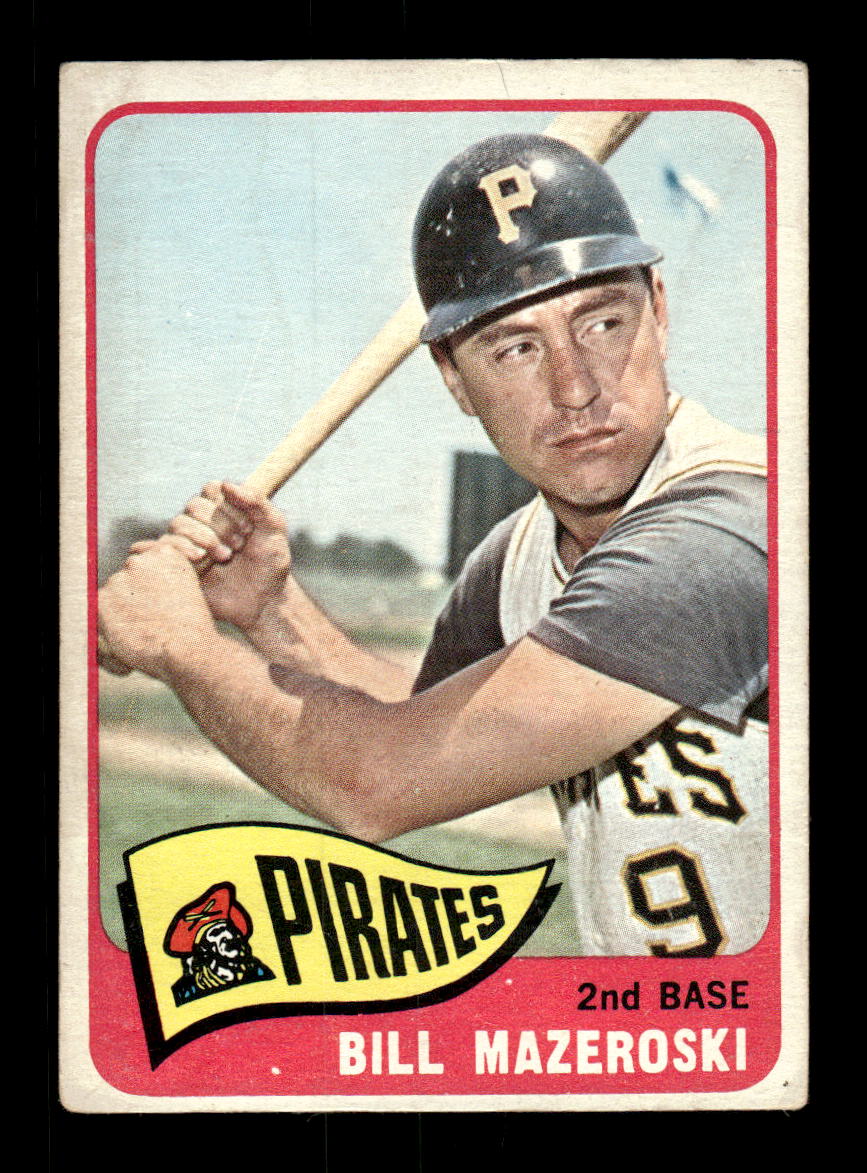 1965 Topps #95 Bill Mazeroski Pittsburgh Pirates VG 54T10008166
