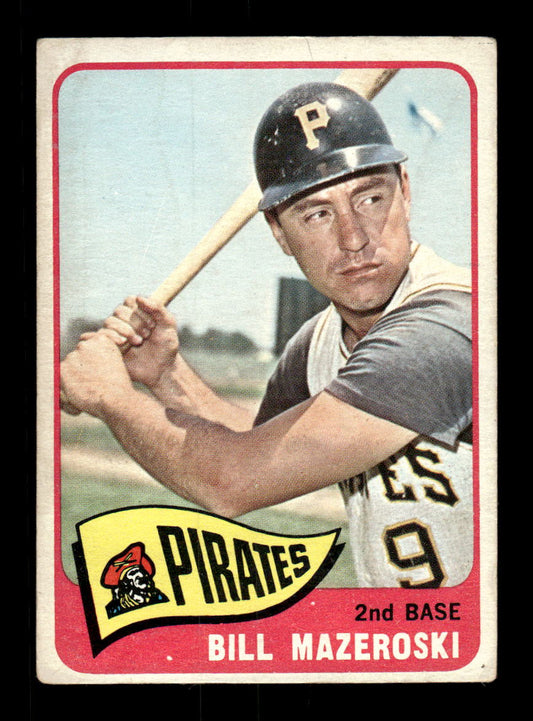 1965 Topps #95 Bill Mazeroski Pittsburgh Pirates VG 54T10008166