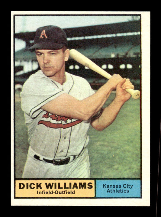 1961 Topps #8 Dick Williams Kansas City Athletics EXMT KC10008336