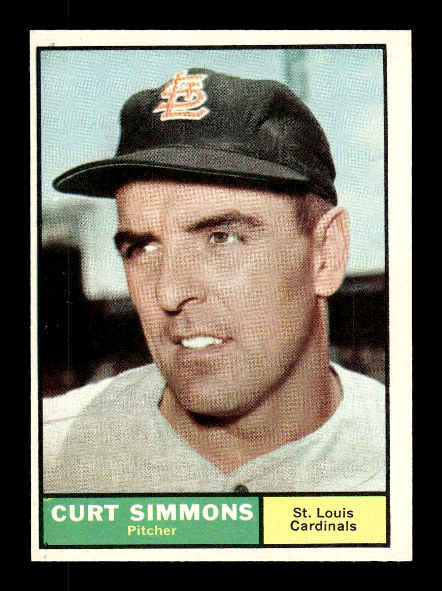 1961 Topps #11 Curt Simmons St. Louis Cardinals EXMT KC10008339