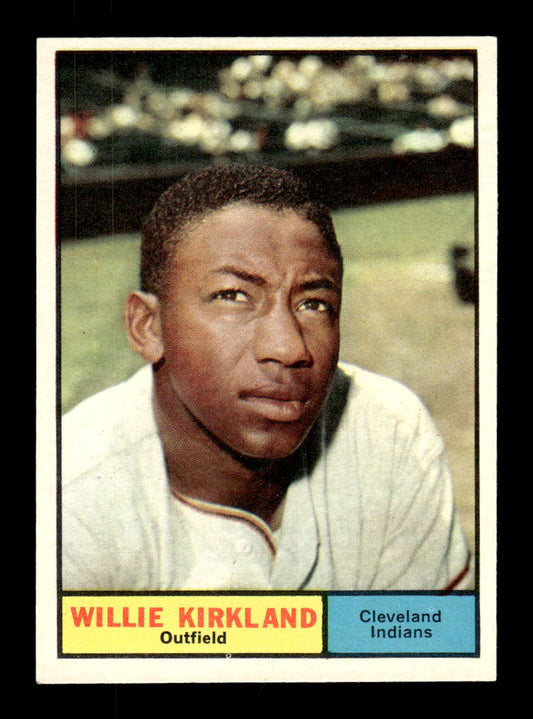 1961 Topps #15 Willie Kirkland Cleveland Indians EXMT KC10008343