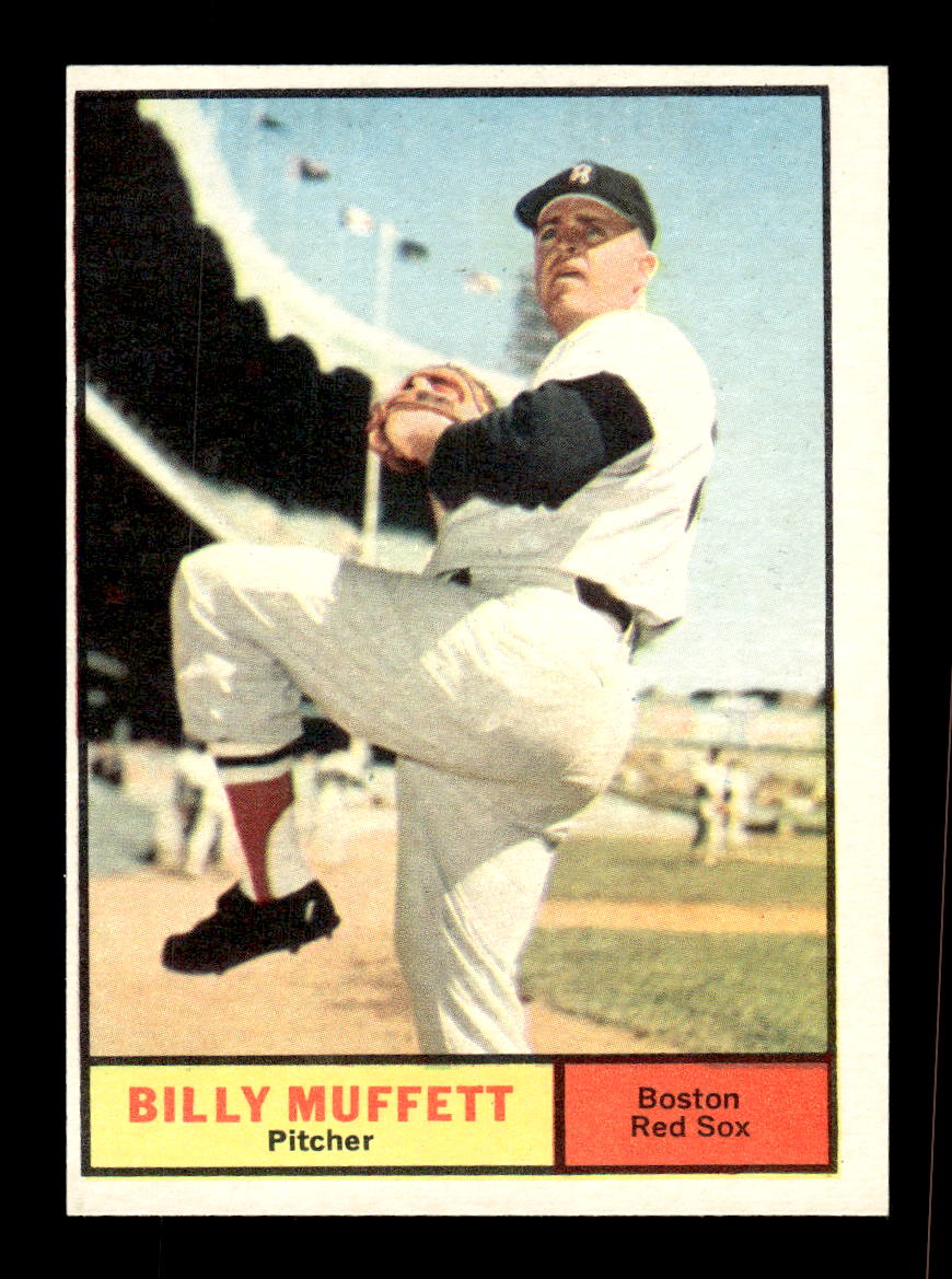 1961 Topps #16 Billy Muffett Boston Red Sox EXMT KC10008344