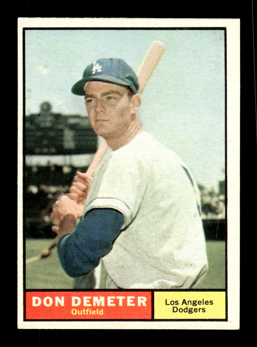 1961 Topps #23 Don Demeter Los Angeles Dodgers EXMT KC10008349