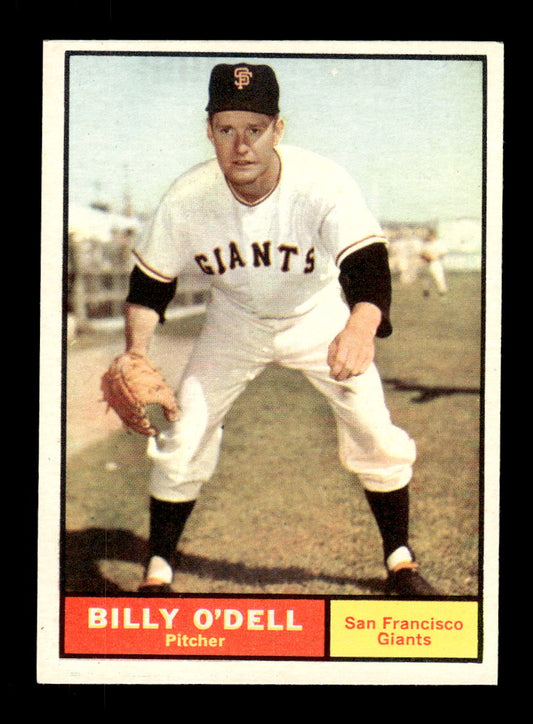 1961 Topps #96 Billy O'Dell San Francisco Giants EXMT KC10008353
