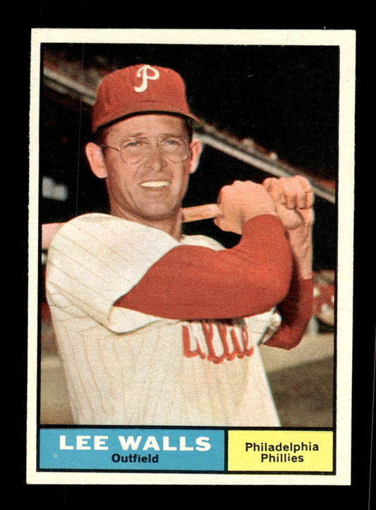 1961 Topps #78 Lee Walls Philadelphia Phillies EXMT KC10008367