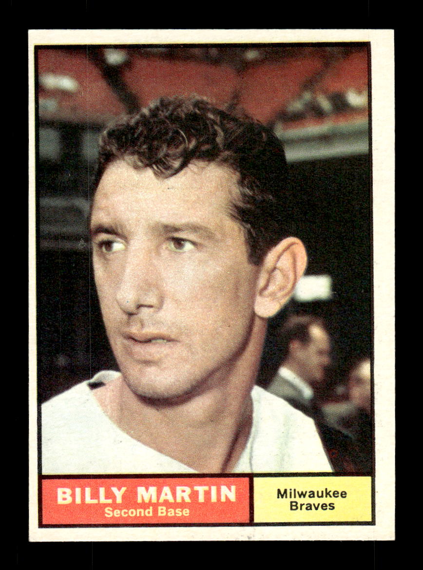 1961 Topps #89 Billy Martin Milwaukee Braves EXMT KC10008373
