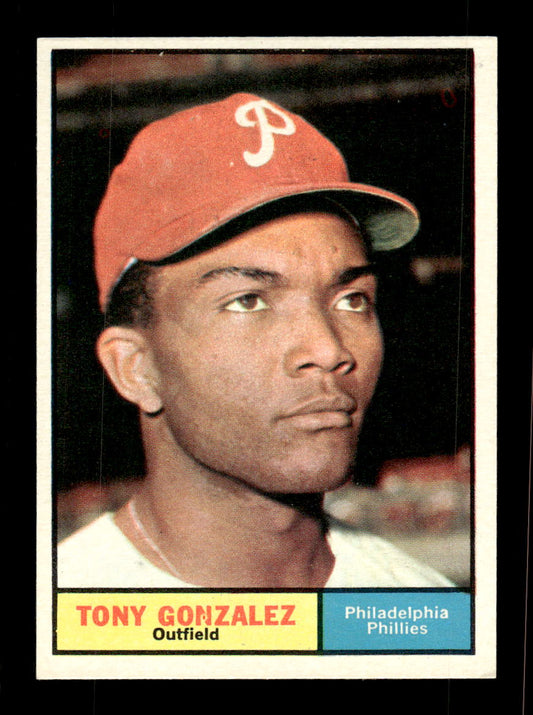 1961 Topps #93 Tony Gonzalez Philadelphia Phillies EXMT KC10008374