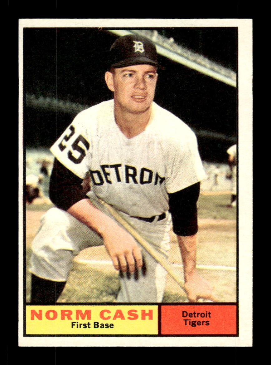 1961 Topps #95 Norm Cash Detroit Tigers EXMT KC10008376