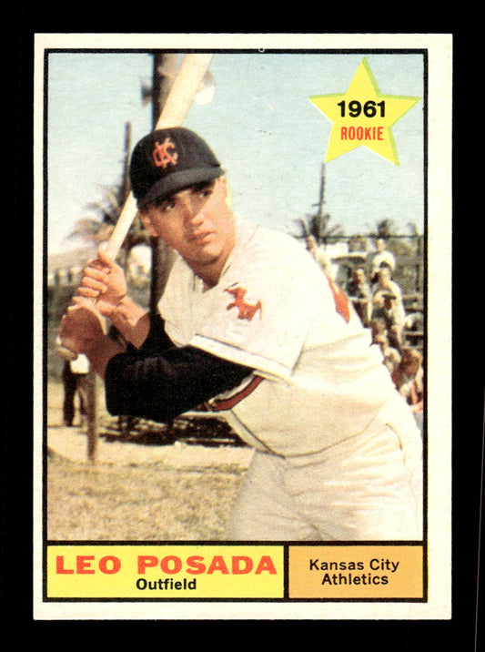 1961 Topps #39 Leo Posada Kansas City Athletics EXMT KC10008384