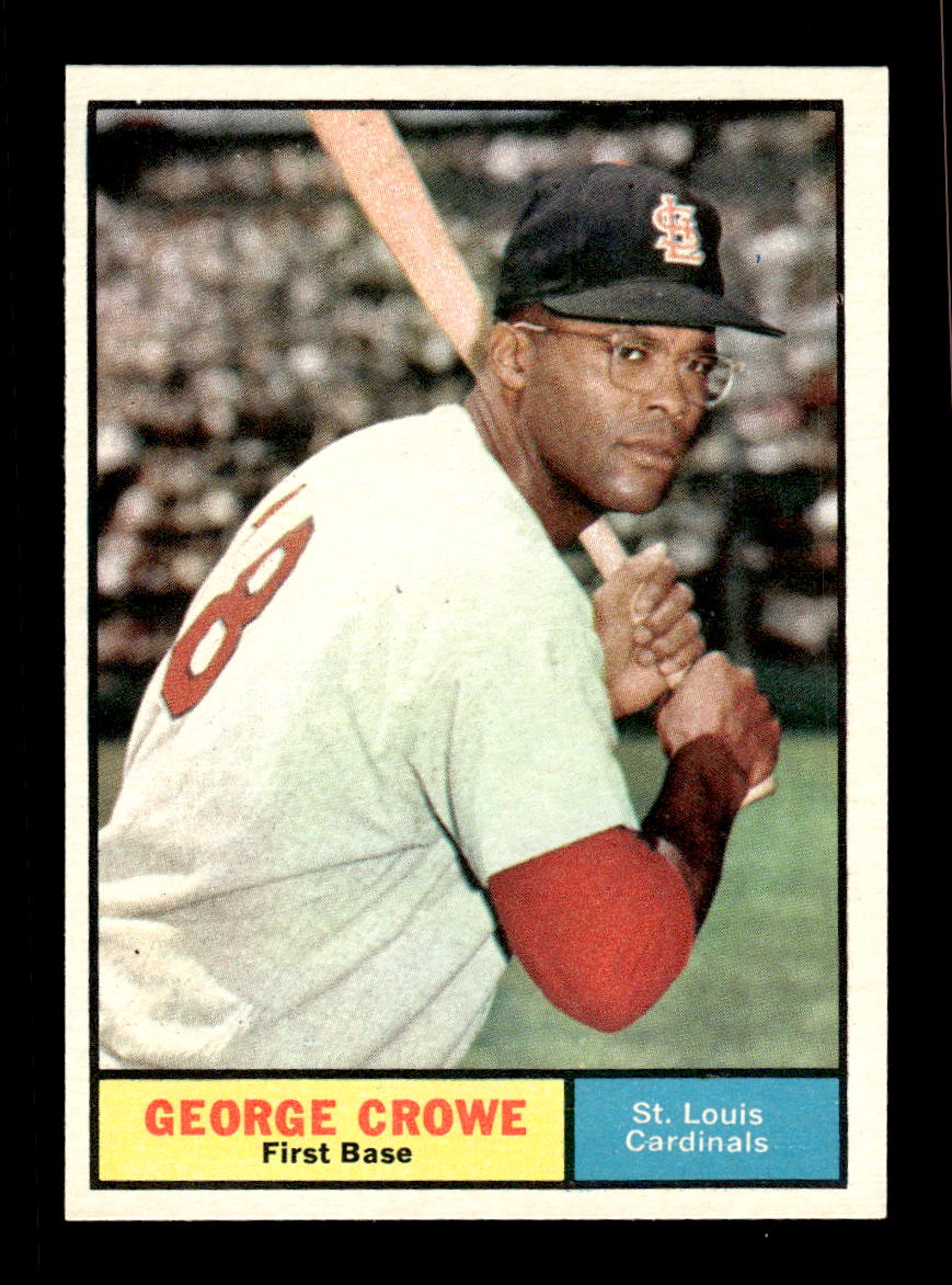 1961 Topps #52 George Crowe St. Louis Cardinals EXMT KC10008385