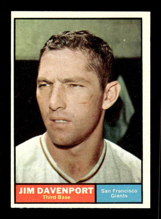 1961 Topps #55 Jim Davenport San Francisco Giants EXMT KC10008387