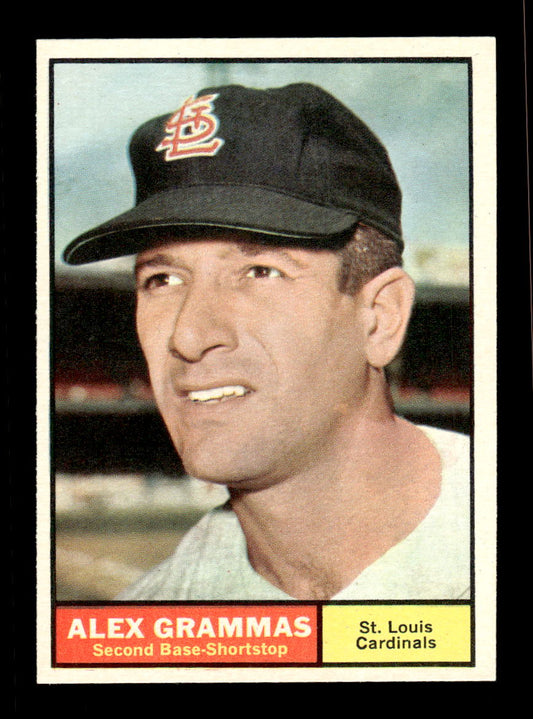 1961 Topps #64 Alex Grammas St. Louis Cardinals EXMT KC10008394
