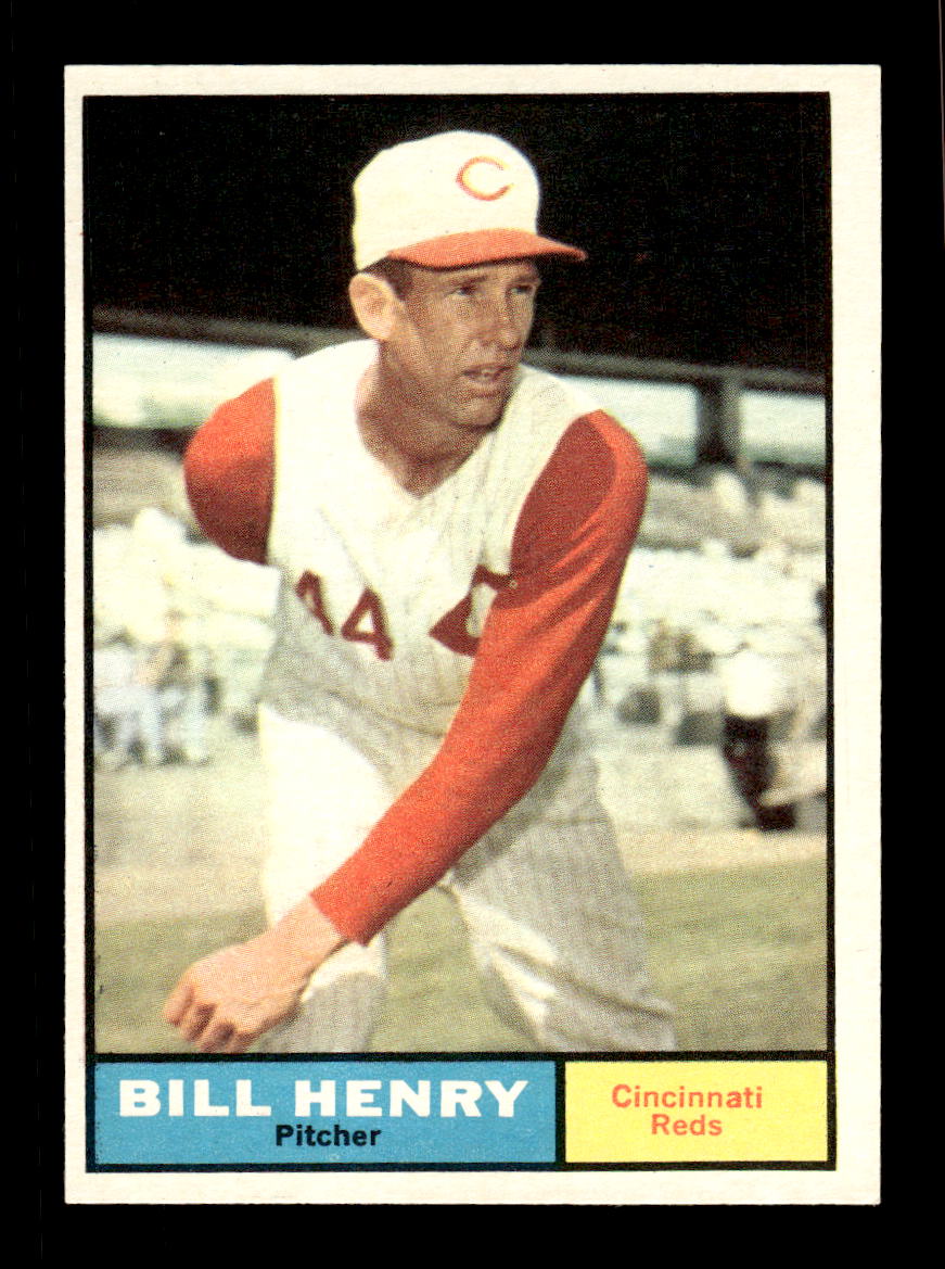 1961 Topps #66 Bill Henry Cincinnati Reds EXMT KC10008395