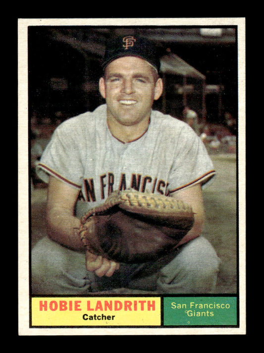 1961 Topps #114 Hobie Landrith San Francisco Giants EXMT KC10008401